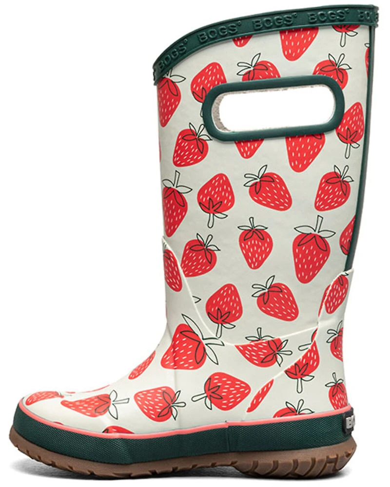 Bogs Boys' Skipper II Strawberries Rainboots