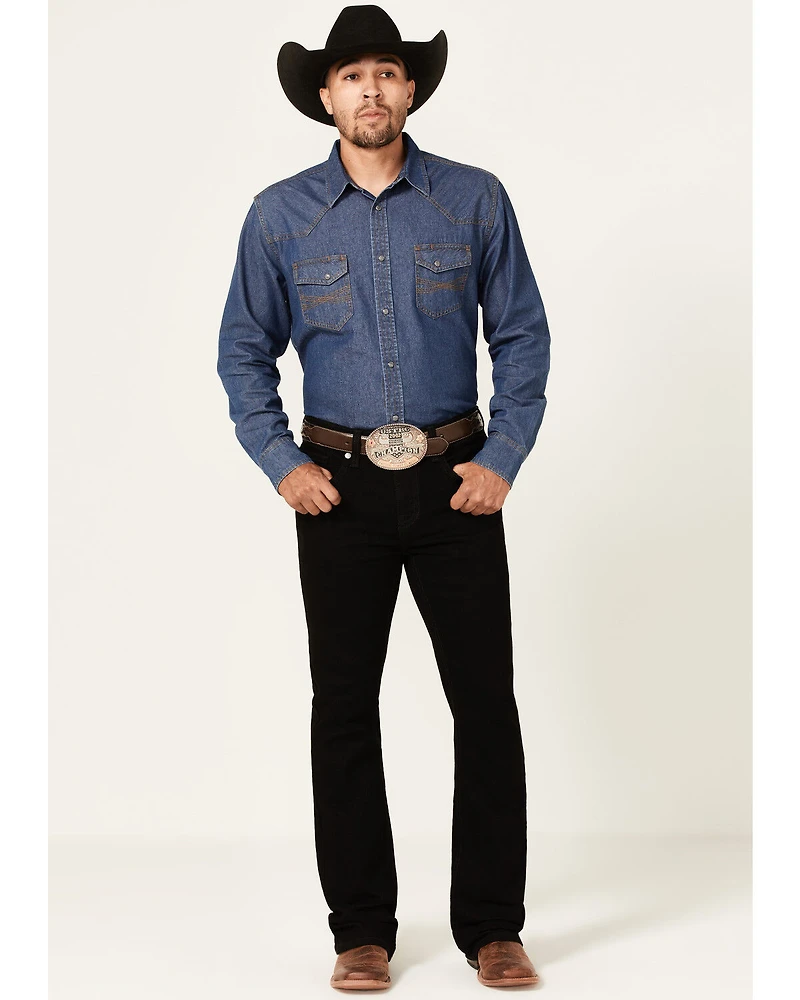 Cody James Men's Night Rider Wash Wyatt Slim Bootcut Stretch Denim Jeans - Tall