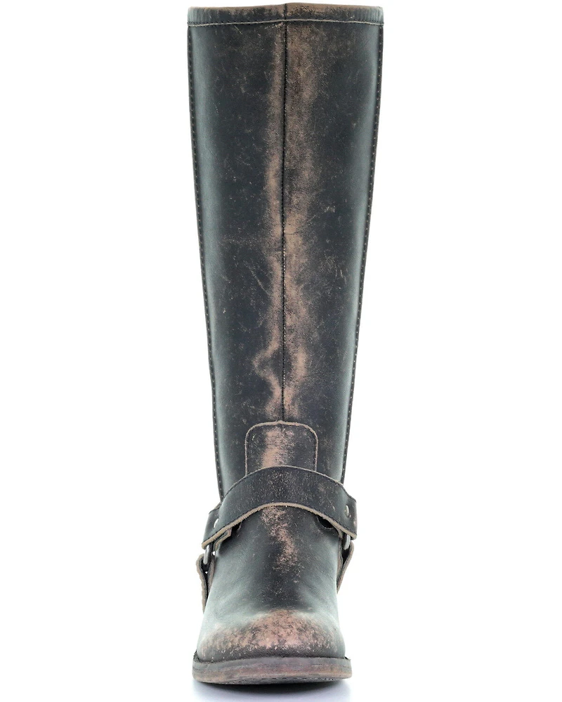 Corral Women's Distressed Harness Western Boots - Round Toe