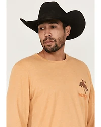 Wrangler Men's Cowboy Bucking Bronco Long Sleeve Graphic T-Shirt