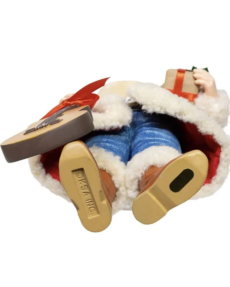 Kurt Adler 11" Fabriché™ Western Santa with Guitar