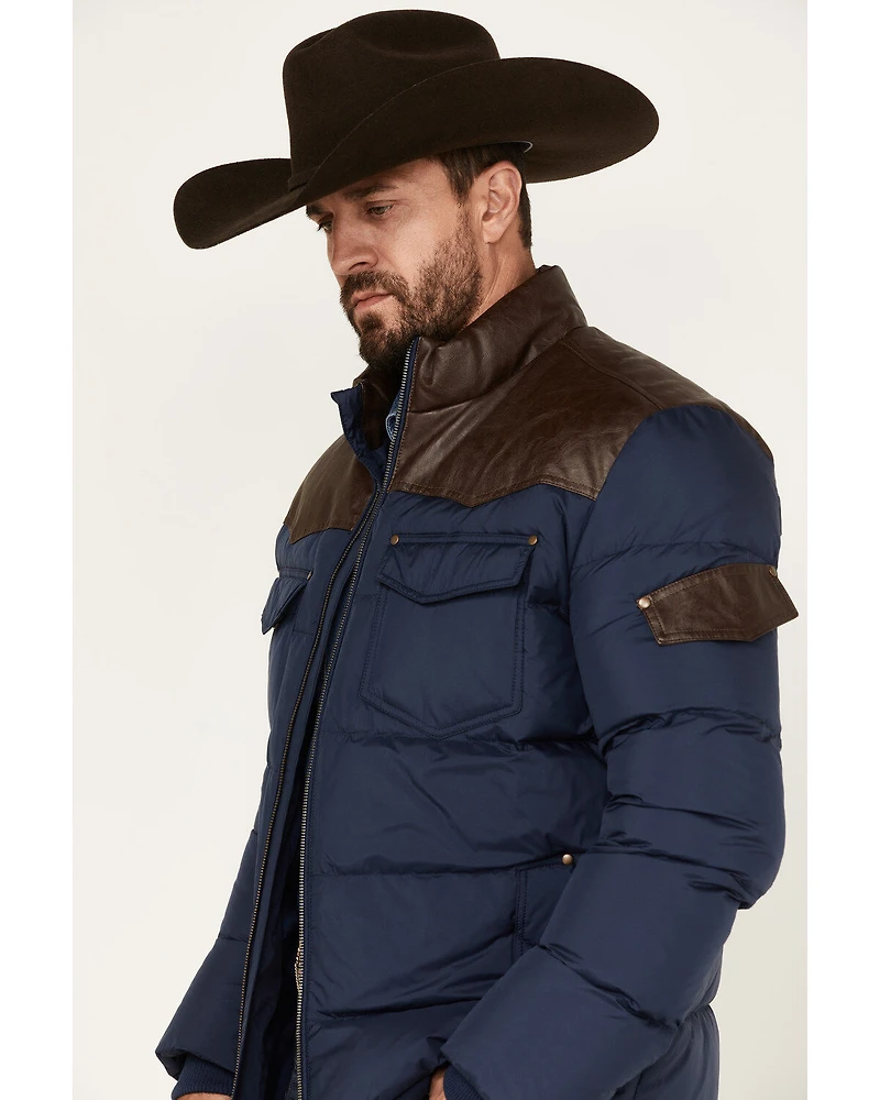 Cody James Men's Belmont Western Puffer Coat