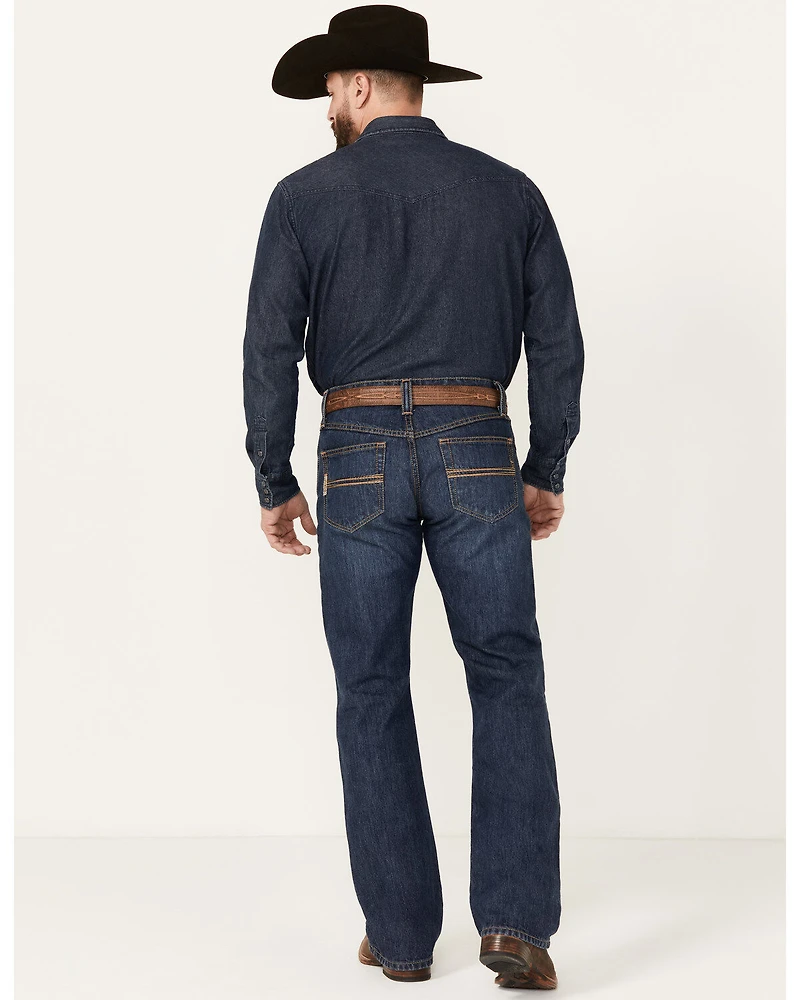 Cinch Men's Carter 2.0 Medium Stonewash Relaxed Bootcut Rigid Denim Jeans