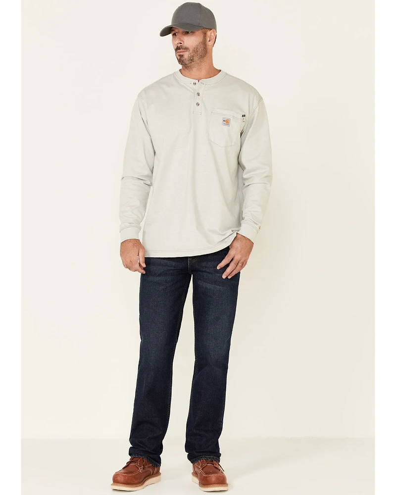 Carhartt Men's FR Henley Long Sleeve Work Shirt