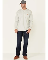 Carhartt Men's FR Henley Long Sleeve Work Shirt