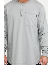 Hawx Men's FR Pocket Henley Long Sleeve Work Shirt - Tall