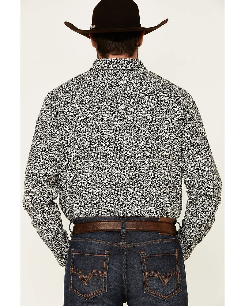 Cody James Men's Alyssum Floral Print Long Sleeve Snap Western Shirt