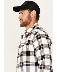 Brothers and Sons Men's Yukon Plaid Print Long Sleeve Button-Down Flannel Shirt