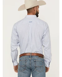 Ariat Men's Danny Wrinkle Free Geo Print Long Sleeve Button-Down Western Shirt - Tall