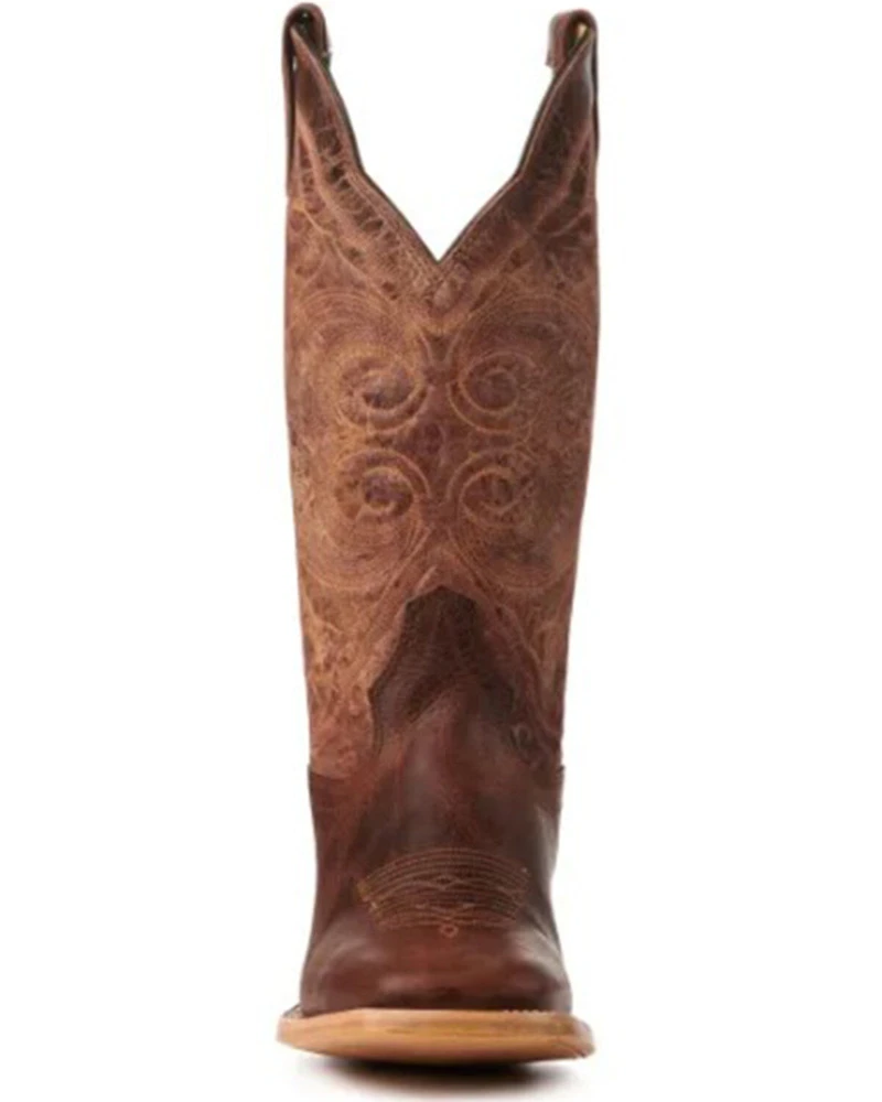 Hondo Boots Men's Cowhide Western - Broad Square Toe