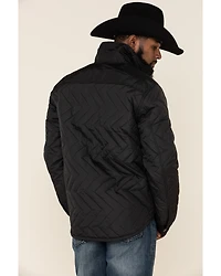 Kimes Ranch Men's Black Skink Quilted Shirt Jacket