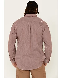 Ariat Men's FR Check Plaid Print Long Sleeve Button Down Work Shirt