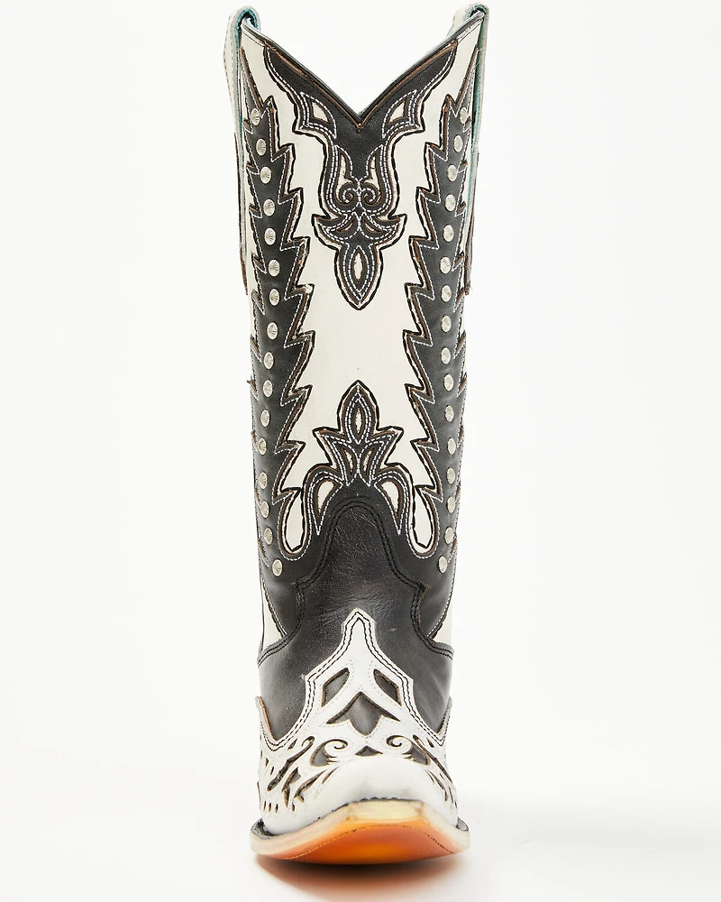 Corral Women's Inlay And Embroidered Western Boots - Snip Toe