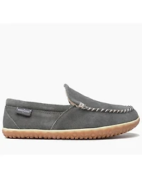 Minnetonka Men's Gray Tilden Slippers - Moc Toe