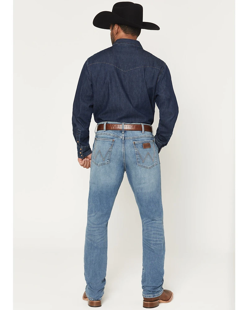 Wrangler Retro Men's 88MWZ Medium Wash Gralin Slim Straight Stretch Denim Jeans
