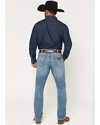 Wrangler Retro Men's 88MWZ Medium Wash Gralin Slim Straight Stretch Denim Jeans