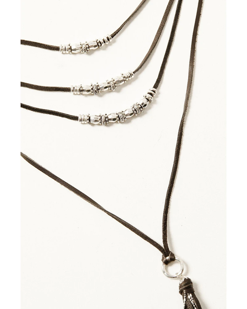 Shyanne Women's Dakota Layered Leather Necklace