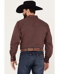 Resistol Men's Rocco Striped Print Long Sleeve Button Down Western Shirt