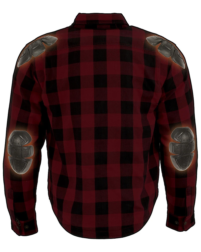 Milwaukee Performance Men's Aramid Checkered Flannel Biker Shirt - Big & Tall
