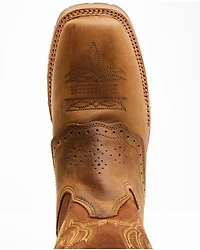 Double H Men's Boot Barn Exclusive 11" Domestic I.C.E™ Saddle Vamp Western Boots - Broad Square Toe