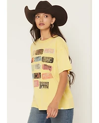 Cleo + Wolf Women's Ticket Stub Short Sleeve Graphic Boyfriend Tee