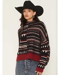 Rock & Roll Denim Women's Southwestern Print Sweater