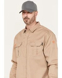 Hawx Men's FR Solid Long Sleeve Button Down Woven Work Shirt - Big & Tall