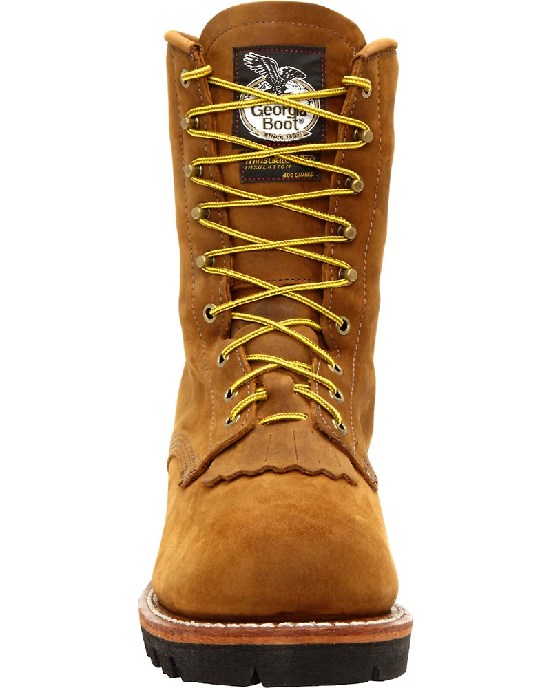 Georgia Boot Men's Insulated Gore-Tex Waterproof Logger Work Boots - Steel Toe