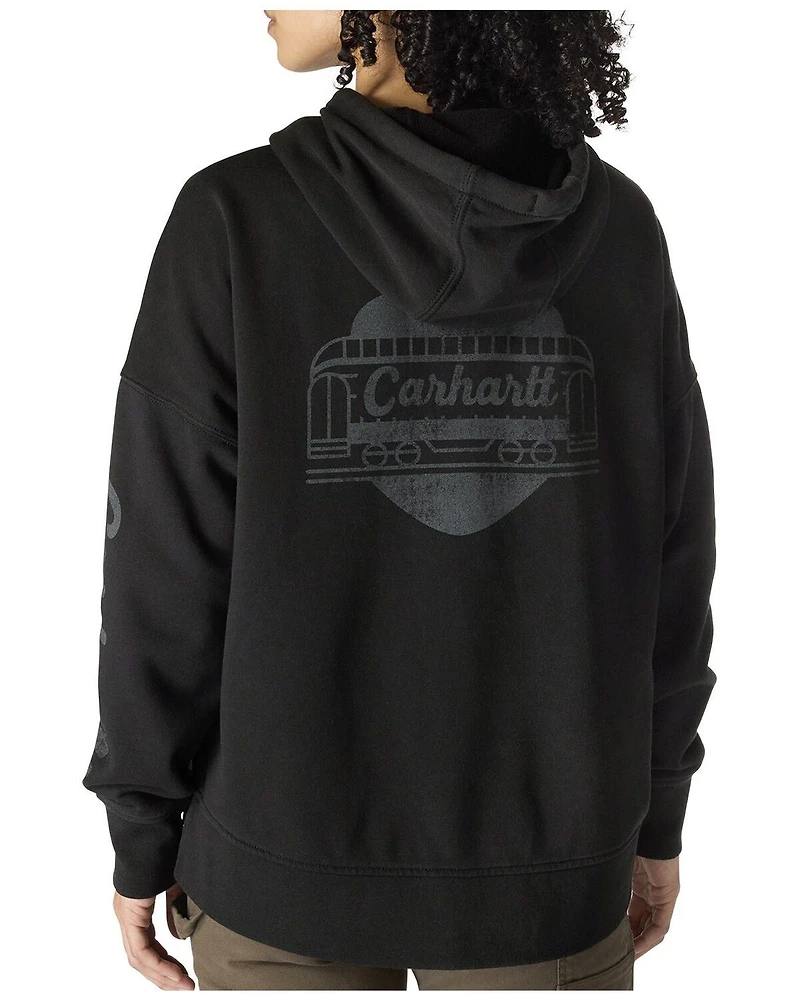 Carhartt Women's Oversized Fit Midweight Heart Graphic Hoodie