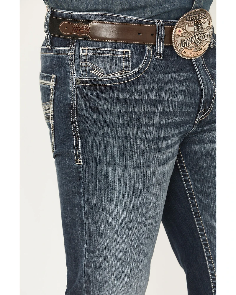 Cody James Men's Moonlight Wash Wyatt Slim Bootcut Stretch Denim Jeans