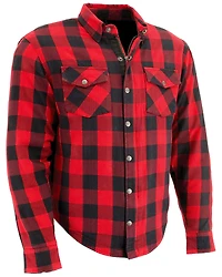 Milwaukee Performance Men's Aramid Checkered Flannel Biker Shirt - Big & Tall