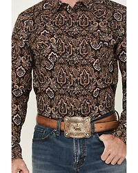 Gibson Men's Reward Medallion Print Long Sleeve Snap Western Shirt