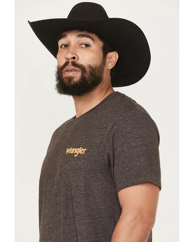 Wrangler Men's Cowboy Logo Short Sleeve Graphic T-Shirt
