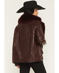 Azalea Wang Women's Aurelia Faux Fur Leather Jacket