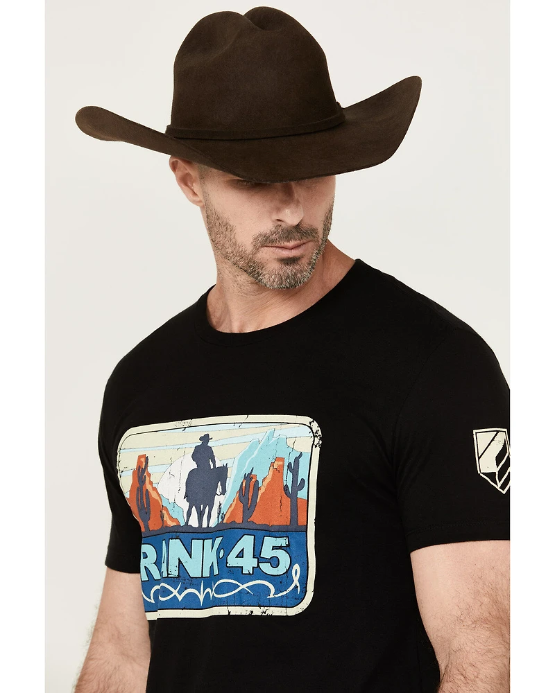 RANK 45® Men's Riding Free Short Sleeve Graphic T-Shirt