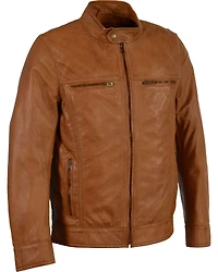 Milwaukee Leather Men's Zip Front Classic Moto Jacket - 5X
