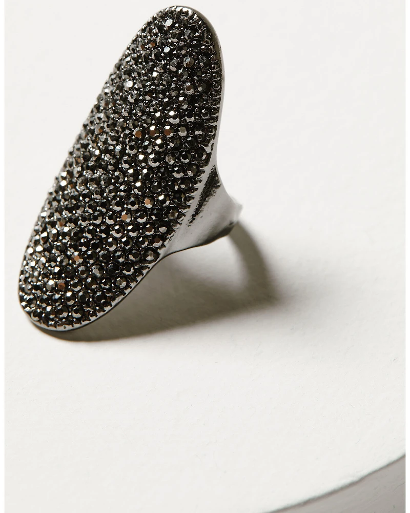 Shyanne Women's Enchanted Forest Pewter Sparkle Statement Ring