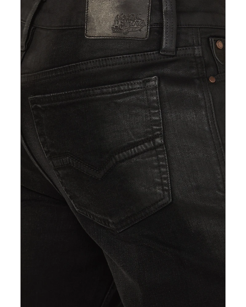Moonshine Spirit Men's Venom Wash Decker Slim Straight Stretch Denim Jeans