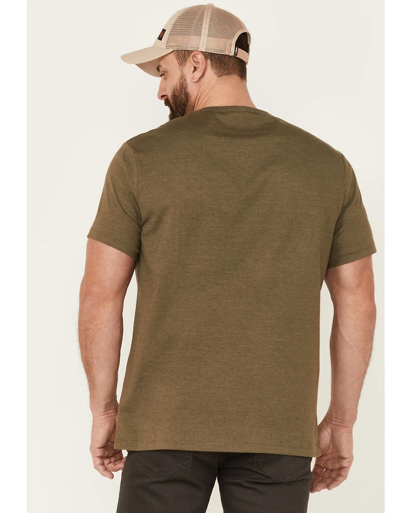 Brothers and Sons Men's Olive Zion National Park Graphic Short Sleeve T-Shirt