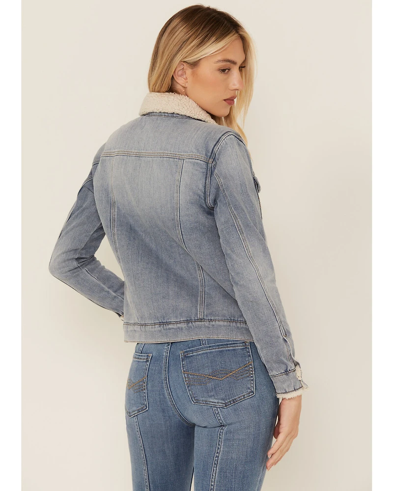 Idyllwind Women's Edgewood Sherpa Lined Denim Jacket