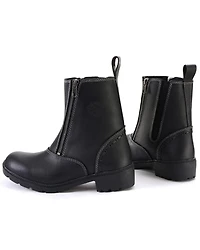 Milwaukee Leather Women's Dual Zipper Motorcycle Boots - Round Toe