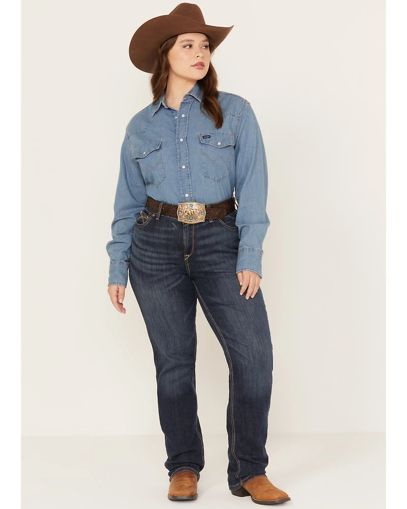 Ariat Women's Perfect Rise Analise Stackable Straight Leg Jeans - Plus