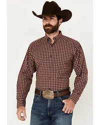 Ariat Men's Nicco Plaid Print Long Sleeve Button-Down Performance Shirt