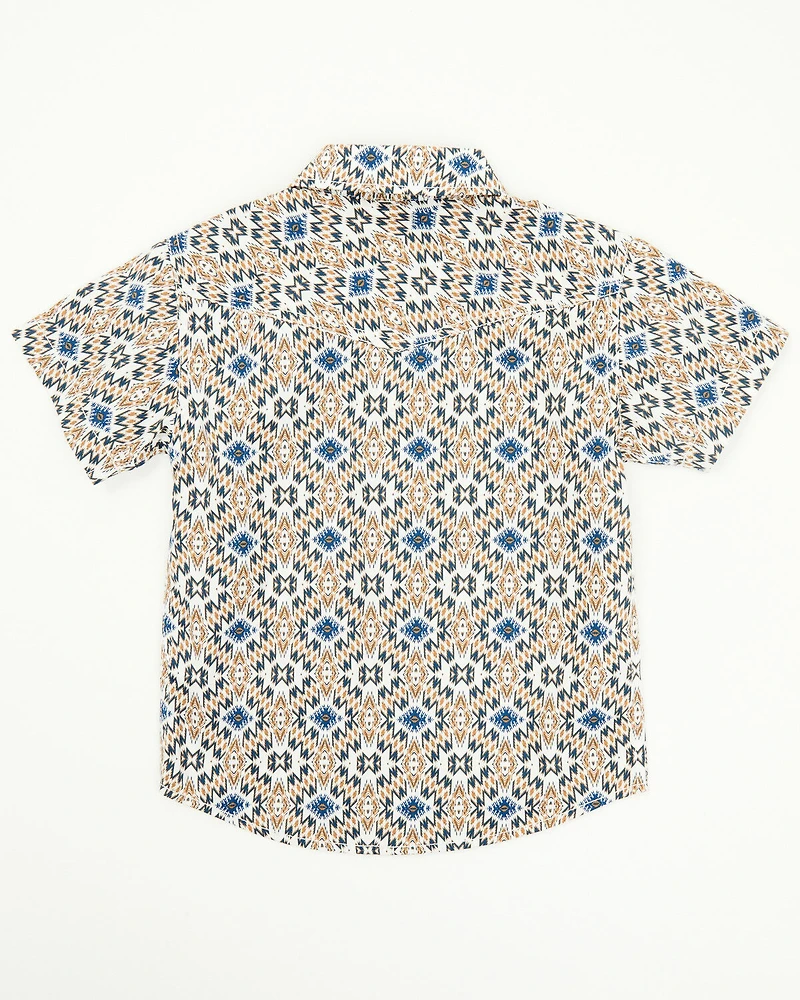 Cody James Toddler Boys' High Plains Southwestern Print Short Sleeve Western Shirt