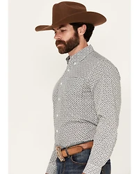 Cinch Men's Geo Print Long Sleeve Button-Down Western Shirt
