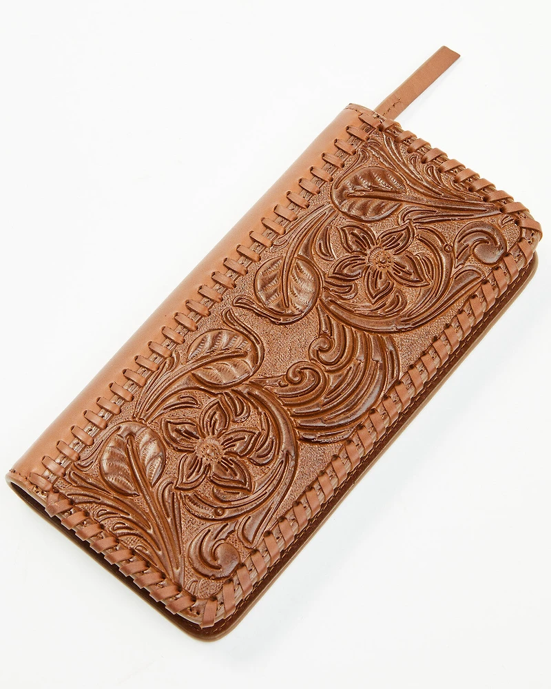 Shyanne Women's Laurel Tooled Leather Wallet