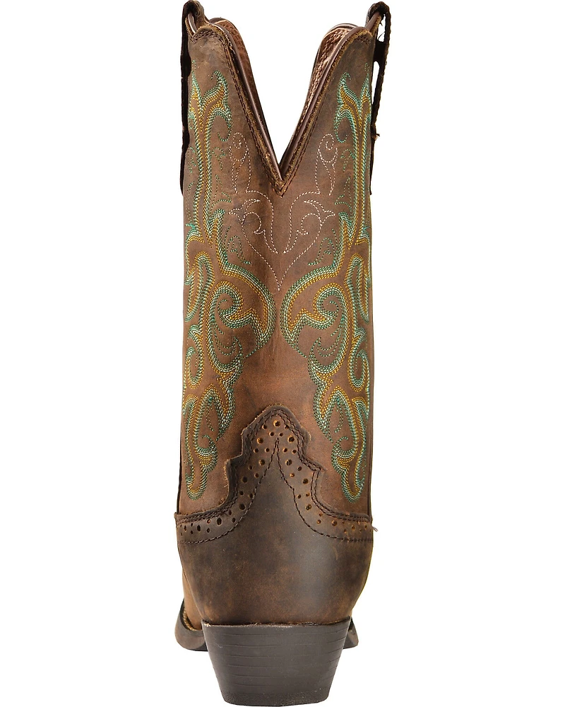 Justin Women's 12" Square Toe Stampede Western Boots