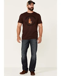 Moonshine Spirit Men's Whiskey No Answer Graphic Short Sleeve T-Shirt