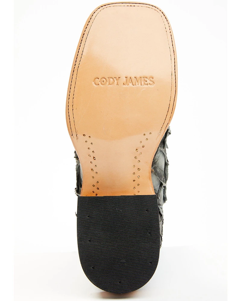 Cody James Men's Exotic Pirarucu Western Boots - Broad Square Toe