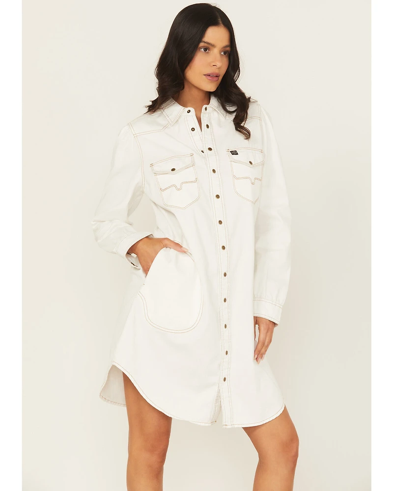 Kimes Ranch Women's Rox Long Sleeve Snap Cropped Western Mini Dress